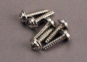 Washer-Head Self-Tapping Screws 3x12 mm (6)