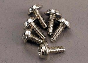 Washer-Head Self-Tapping Screws 3x8 mm (6)