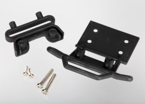 Black Front Bumper and Bumper Mount