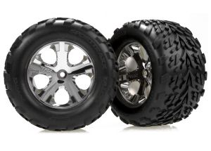 All-Star 2.8" Chrome Wheels & Talon Tires (2)