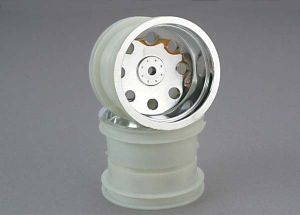 2.2" Chrome Front Wheels (2)