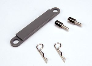 Gray Battery Hold-Down Plate with Hardware
