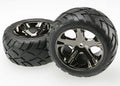 All-Star 2.8" Black Chrome Wheels & Anaconda Tires (2)