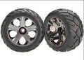 All-Star 2.8" Black Chrome Wheels & Anaconda Tires (2)