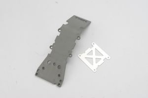 Gray Front Skid Plate with Reinforcement