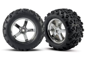 Hurricane 3.8" Chrome Wheels & Maxx Tires (2)