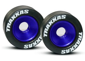 Blue Aluminum Wheelie Bar Wheels & Hardware (2)