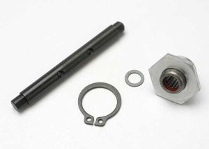 Primary transmission shaft with 1st speed hub, one-way bearing, snap ring, and 5x8 mm washer