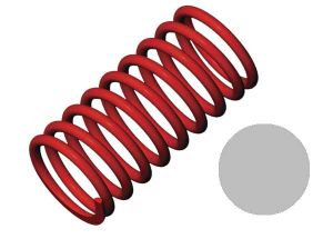 1/10 GTR Springs (4.9-Rate Silver Stripe) (2)