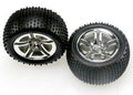 Twin-Spoke 2.8" Chrome Wheels & Alias Tires (2)