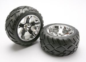 All-Star 2.8" Chrome Wheels & Anaconda Tires (2)