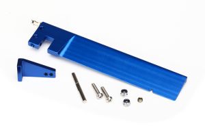 Blue Aluminum Rudder with Hardware