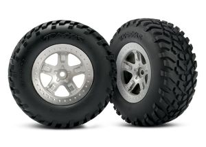 SCT Satin Chrome Wheels & Off-Road Tires (2)