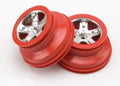 SCT Satin Chrome & Red Wheels (2)