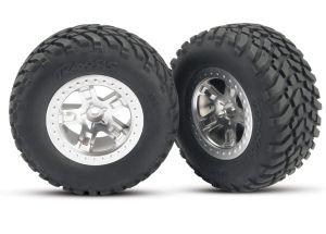 SCT Satin Chrome Wheels & Off-Road Tires (2)