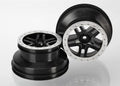 Split-Spoke Black & Satin Chrome Wheels (2)