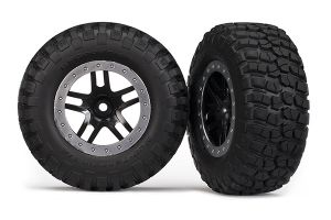 SCT Black & Satin Chrome Wheels & BFGoodrich Tires (2)