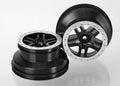 Split-Spoke Black & Satin Chrome SCT Wheels (2)