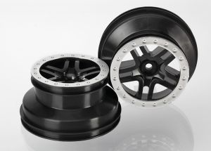 Split-Spoke Black & Satin Chrome SCT Wheels (2)