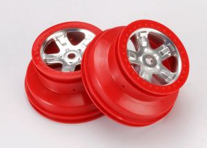 SCT Satin Chrome and Red Wheels (2)