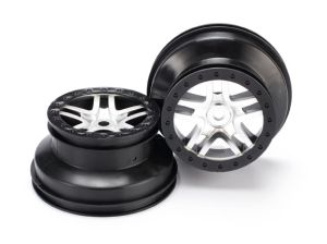 Split-Spoke Satin Chrome & Black Wheels (2)