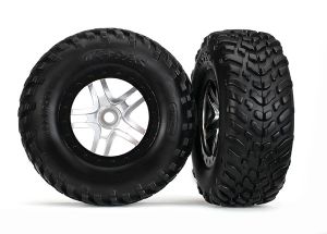 Satin Chrome & Black Wheels & S1Off-Road Tires (2)