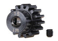 15-Tooth Machined Pinion Gear (1.0 Mod) 5 mm Bore