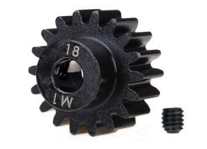 18-Tooth Machined Pinion Gear (1.0 Mod) 5 mm Bore+B2288