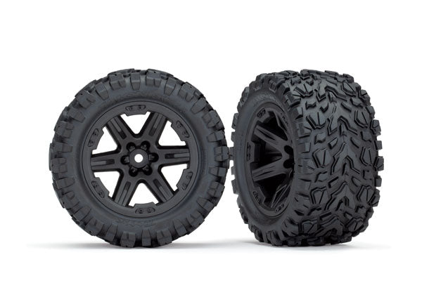 RXT 2.8" Black Wheels & Talon EXT Tires (2), Part #6773