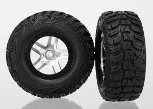 Satin Chrome & Black Wheels with Kumho Tires (2)