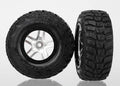 Satin Chrome & Black Wheels w/ S1 Kumho Tires (2)