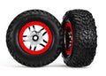 Chrome & Red Wheels w/ SCT Tires (2)