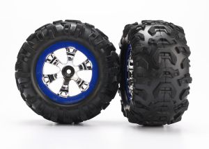 Geode 2.2" Blue Wheels w/ Canyon AT Tires (2)