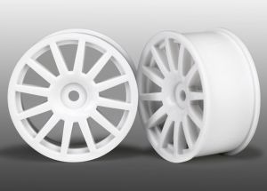 White 12-Spoke Wheels (2)