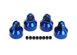 Blue Aluminum GTX Shock Caps (4)
