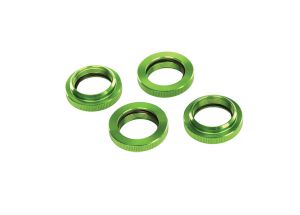 Green Aluminum GTX Shock Spring Retainers (4)