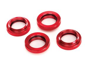 Red Aluminum GTX Shock Spring Retainers (4)