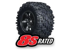 X-Maxx Black Wheels w/ Maxx AT Tires (2)\