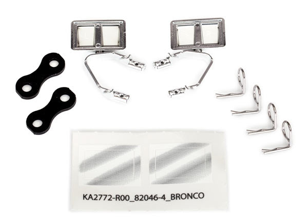 Chrome Side Mirrors (L&R) with Hardware, Part #8073X