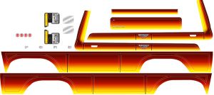 TRX-4 1979 Bronco Sunset Decal Sheet, 8078
