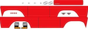 TRX-4 1979 Bronco Red Decal Sheet, 8078R