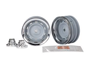 1.9" Chrome Wheels with Center Caps