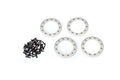1.9" Satin Aluminum Beadlock Rings w/ Screws (4)