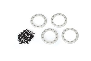 1.9" Satin Aluminum Beadlock Rings w/ Screws (4)