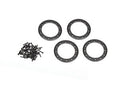 1.9" Black Aluminum Beadlock Rings w/ Screws (4)