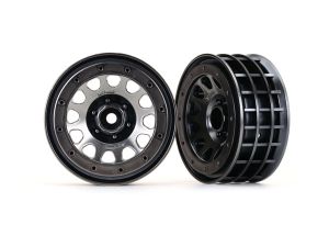 2.2" Black Chrome Beadlock Method Wheels (2)
