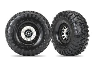 2.2" Blk Chrome Method Wheels w/ Tires (2)