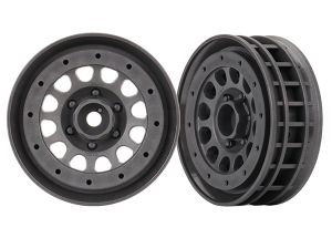 1.9" Charcoal Gray Beadlock Method Wheels (2)