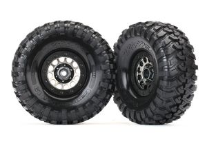 1.9" Blk Chrome Beadlock Method Wheels w/ Tires (2)