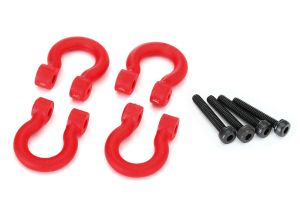 Red Bumper D-Rings with Screws, 8234R